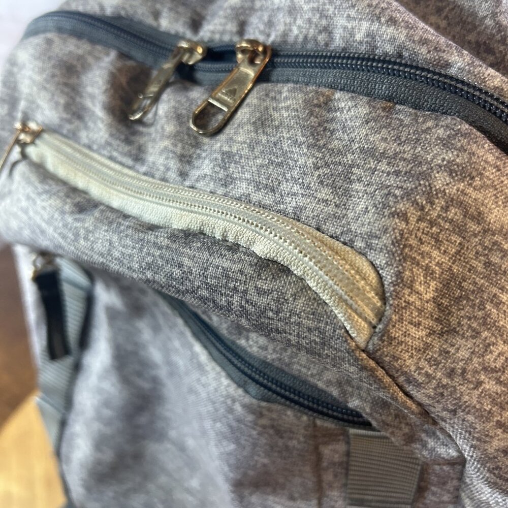 Adidas Gray Backpack Multi Pocket Padded Laptop S… - image 7